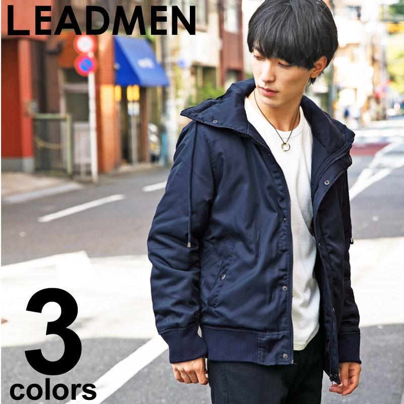 中綿ジャケット メンズ アウター ブルゾン ボリュームネック ハイネック ミリタリージャケット ナイロンツイル ジャンパー 無地 秋冬 中綿コート Jkt 29 Lead メンズファッション通販 Leadmen 通販 Yahoo ショッピング