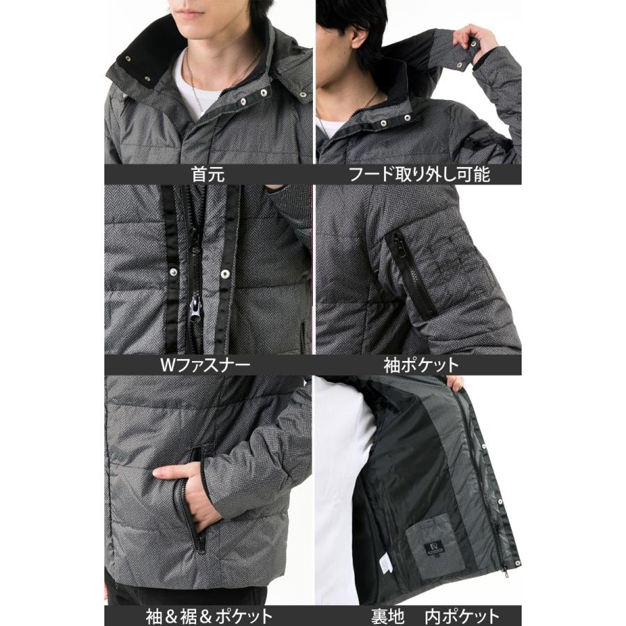 ダウンジャケット メンズ 軽量 ダウン70フェザー30 WZIP 2WAYフード