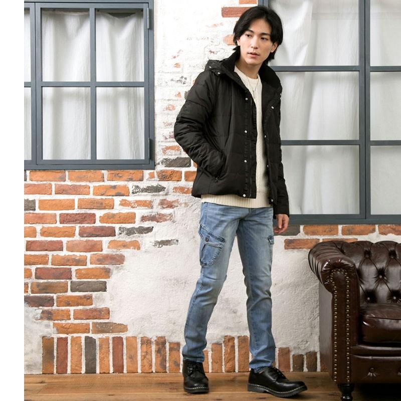 ダウンジャケット メンズ 軽量 ダウン70フェザー30 WZIP 2WAYフード