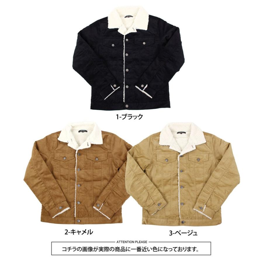 ボアジャケット メンズ Gジャン 裏ボア 中綿ジャケット アウター