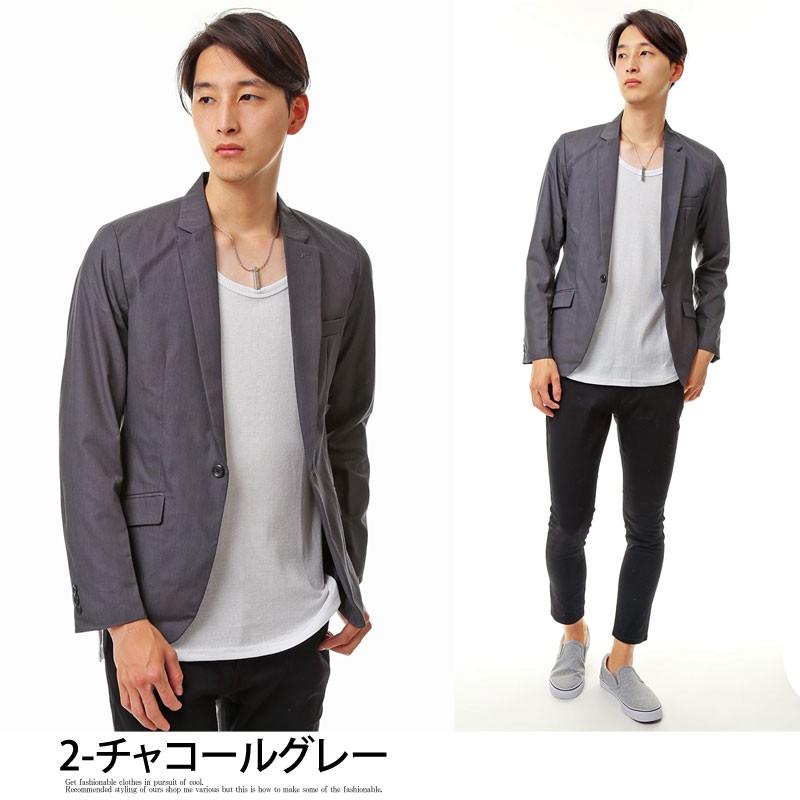 テーラードジャケット メンズ ジャケット ノッチドラペル スーツ生地