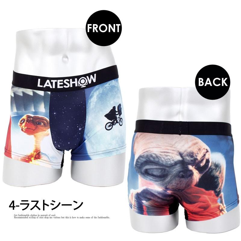 メンズボクサーパンツ E.T.×LATESHOW レイトショー 男性用下着 水着インナー メンズインナー エステル素材 ストレッチ素材 総柄｜leadmen｜12