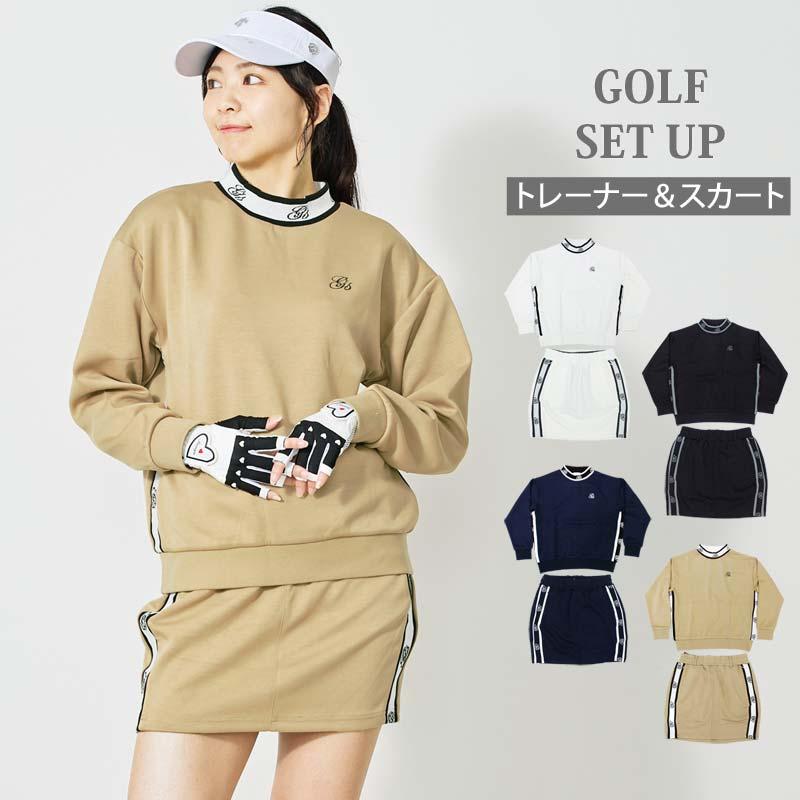 ゴルフウェア レディース 上下セットアップ gs GOLF スウェット ゴルフウェア レディース 上下セットアップ gs GOLF スウェット