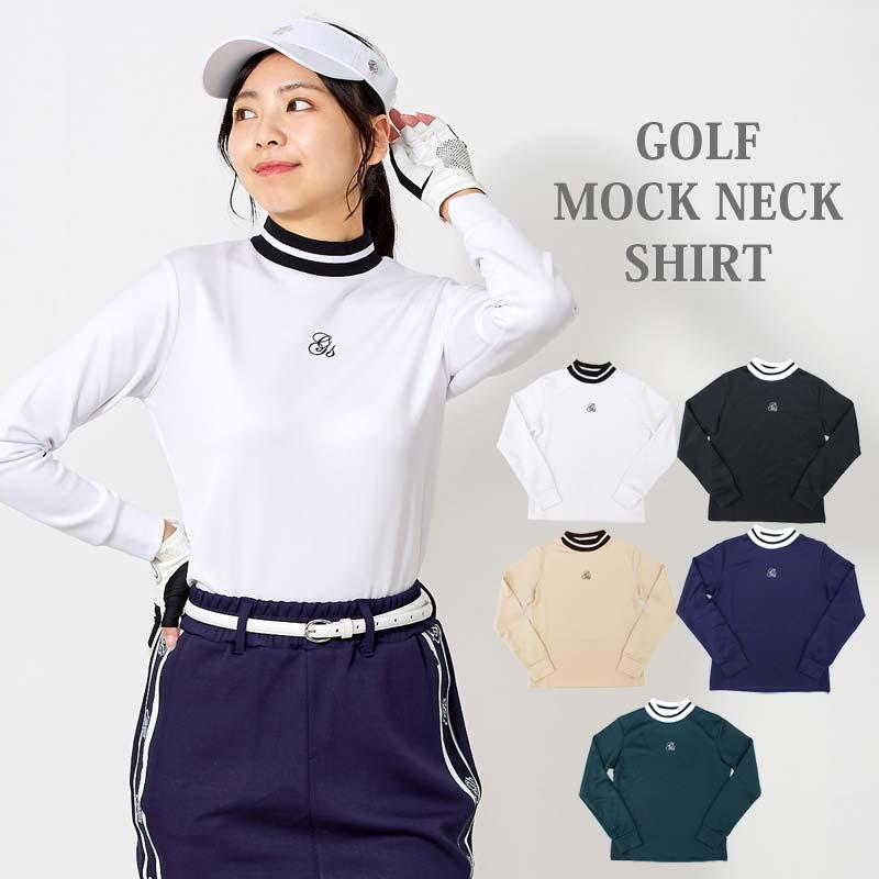 ゴルフウェア レディース モックネック gs GOLF ポロシャツ ハイネック