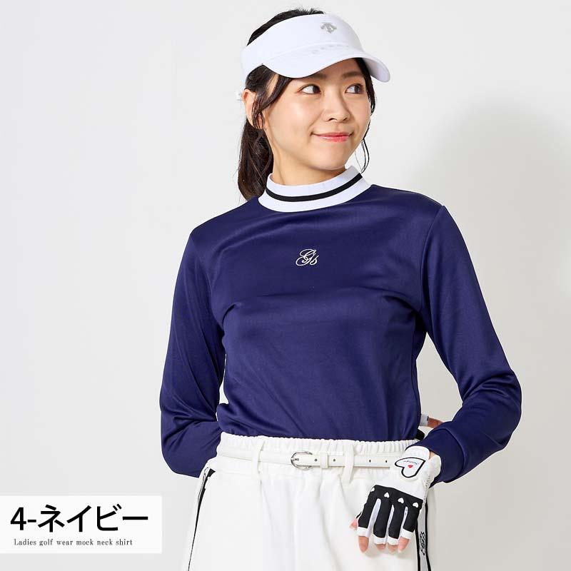 ゴルフウェア レディース モックネック gs GOLF ポロシャツ ハイネック