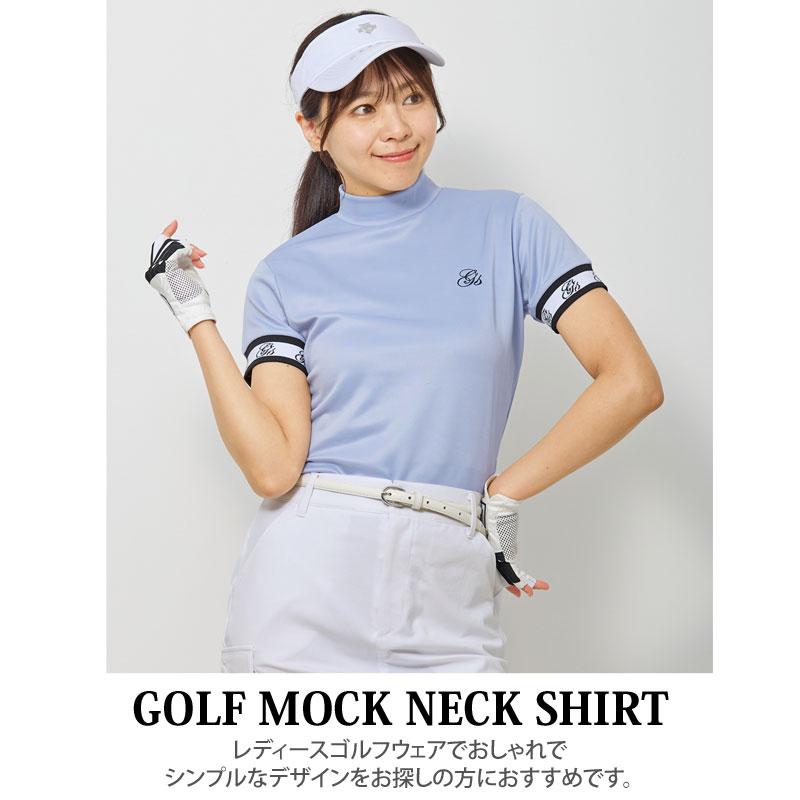 ゴルフウェア レディース モックネック gs GOLF ポロシャツ ハイネック