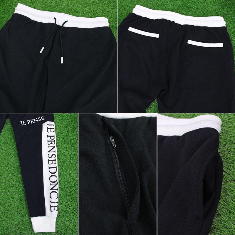 ゴルフ セットアップ メンズ 上下セット ゴルフウェア ビッグロゴ ゴルフパンツ ジップアップ ジャケット パーカー ジョガーパンツ 秋冬 春夏 XL ジョガーパンツ LL