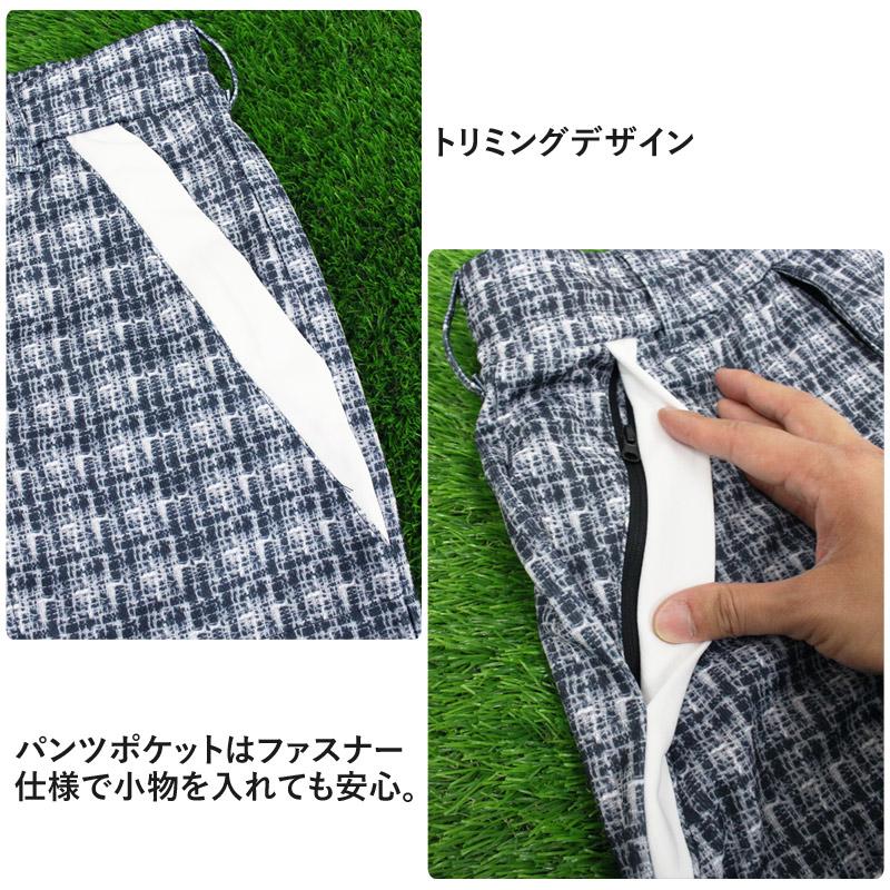 ゴルフウェア セットアップ 上下 メンズ モックネックシャツ GIORNO SEVEN ジョルノセブン 吸汗速乾ドライメッシュ ハーフパンツ総柄 春夏 | ブランド登録なし | 22