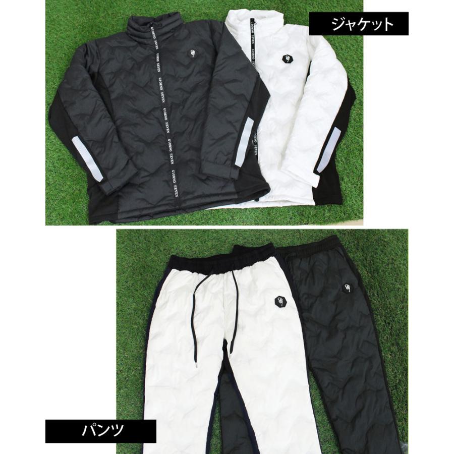 Cph/Golf メンズ セットアップ 中綿 ジャケット パンツ ゴルフダウン 上下セットアップ メンズ ゴルフウェア GIORNO SEVEN