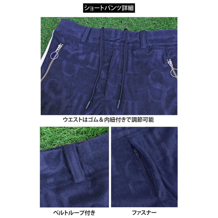 ゴルフウェア 上下セットアップ メンズ GIORNO SEVEN ジョルノセブン パイル ポロシャツ 春夏 ハーフパンツ ショートパンツ 半袖 | ブランド登録なし | 14