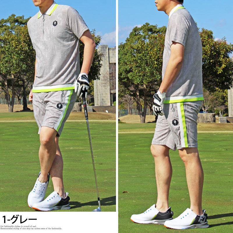 ゴルフウェア 上下セットアップ メンズ GIORNO SEVEN ジョルノセブン パイル ポロシャツ 春夏 ハーフパンツ ショートパンツ 半袖 | ブランド登録なし | 06