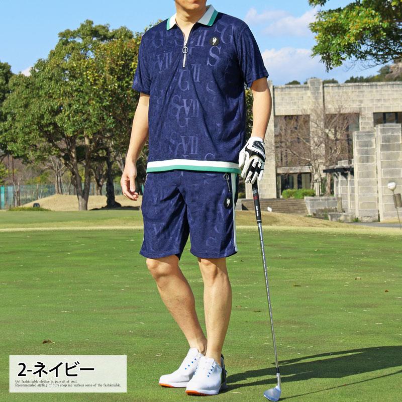 ゴルフウェア 上下セットアップ メンズ GIORNO SEVEN ジョルノセブン パイル ポロシャツ 春夏 ハーフパンツ ショートパンツ 半袖 | ブランド登録なし | 07