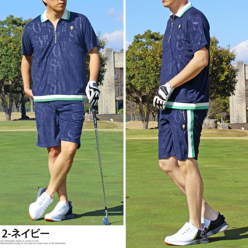 ゴルフウェア 上下セットアップ メンズ GIORNO SEVEN ジョルノセブン パイル ポロシャツ 春夏 ハーフパンツ ショートパンツ 半袖 | ブランド登録なし | 08
