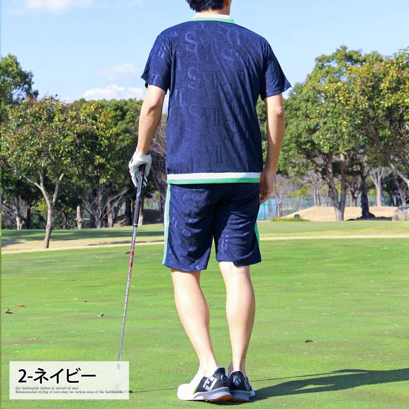 ゴルフウェア 上下セットアップ メンズ GIORNO SEVEN ジョルノセブン パイル ポロシャツ 春夏 ハーフパンツ ショートパンツ 半袖 | ブランド登録なし | 09