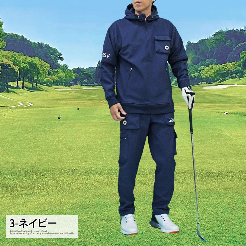 ゴルフ 上下セットアップ メンズ ゴルフウェア GIORNO SEVEN ジョルノセブン 多機能2WAY ジャケット ゴルフパンツ パーカー 裏暖 秋冬 | ブランド登録なし | 11