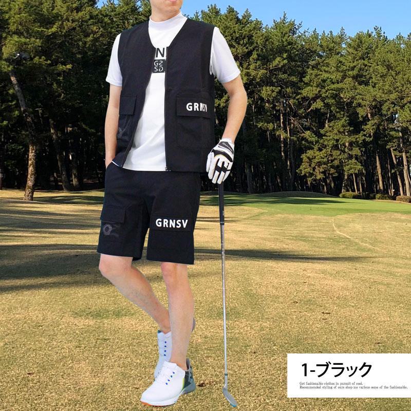 ゴルフセットアップ メンズ 多機能 上下セット ゴルフウェア GIORNO SEVEN ジョルノセブン ゴルフショートパンツ ベスト 春夏 | ブランド登録なし | 05