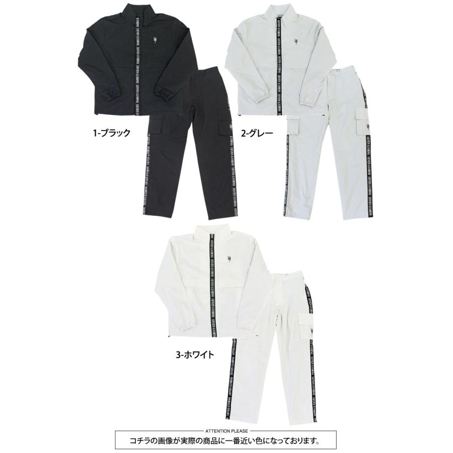 ゴルフ 上下セットアップ メンズ ゴルフウェア GIORNO SEVEN ジョルノセブン アウター ジャケット リップストップ素材 テープ使い ブルゾン ゴルフパンツ 秋冬 | ブランド登録なし | 19