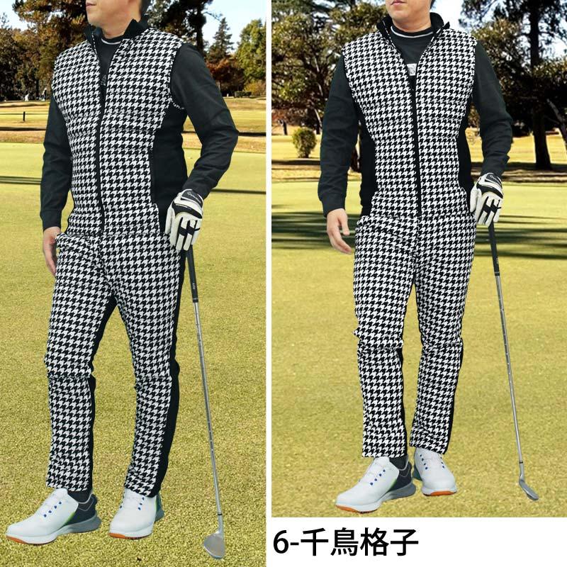 ゴルフウェア セットアップ メンズ 上下セット ダウンベスト ゴルフパンツ 暖か裏起毛ボア ストレッチジャージ アウター ジップアップ スポーツ 秋冬 | ブランド登録なし | 13