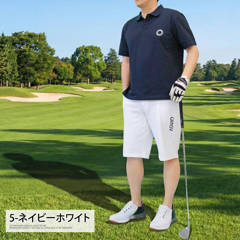 ゴルフウェア セットアップ 上下 メンズ GIORNO SEVEN ジョルノセブン ゴルフポロシャツ ハーフパンツ ショートパンツ 半袖 春夏 COOLMAXかのこ素材 | ブランド登録なし | 19