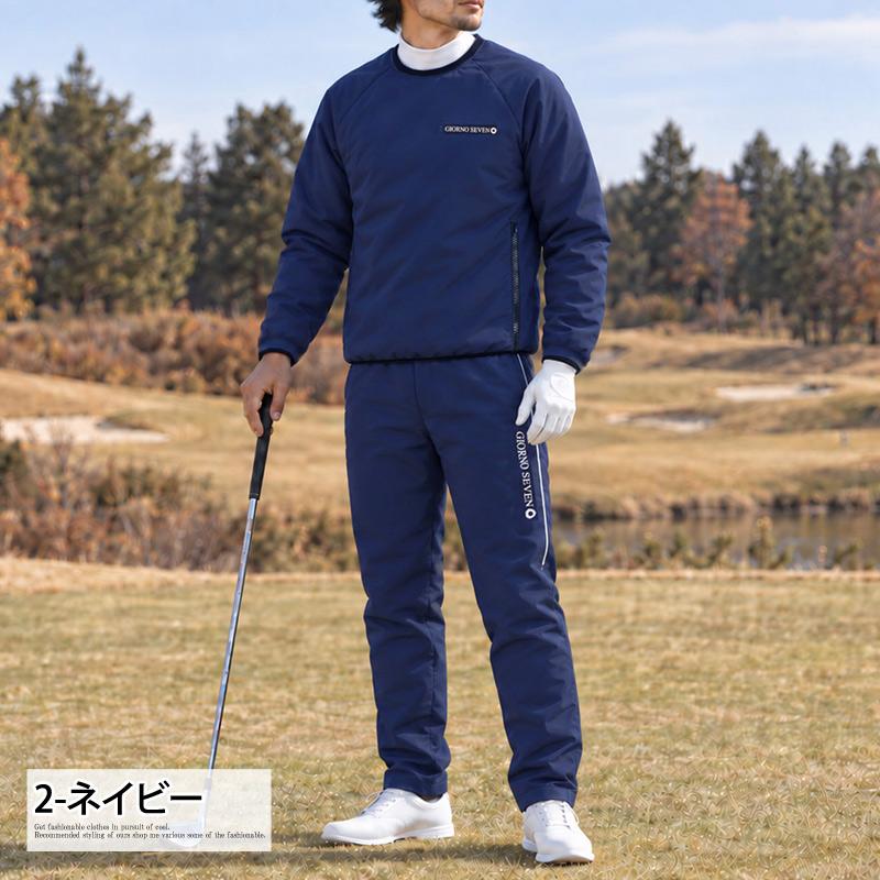 ゴルフ 中綿セットアップ上下 メンズ ゴルフウェア 中綿スニードジャックプルオーバー 中綿ゴルフパンツ GIORNO SEVEN ジョルノセブン アウター ブルゾン 秋冬 | ブランド登録なし | 09