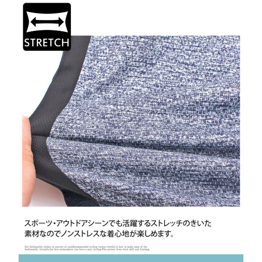 セットアップ メンズ 上下セット 吸汗速乾ドライメッシュ ジャージ ストレッチ ラッシュガード ジップアップパーカー ハーフパンツ スポーツウェア 部屋着 | ブランド登録なし | 19