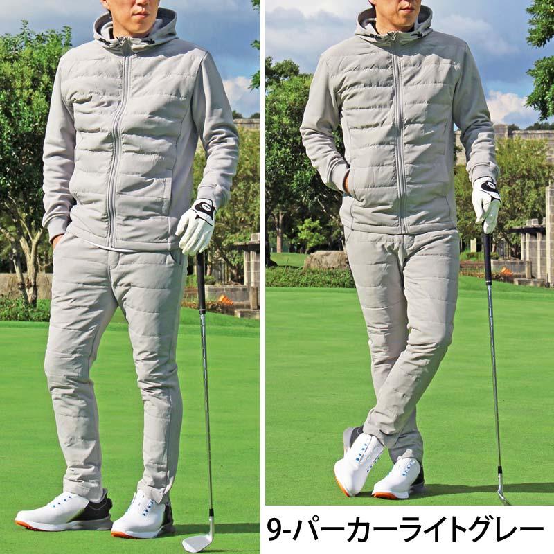 ゴルフウェア セットアップ メンズ 上下セット ダウンジャケット ゴルフパンツ 暖か裏起毛ボア ストレッチジャージ アウター ジップアップ スポーツ 秋冬 | ブランド登録なし | 21