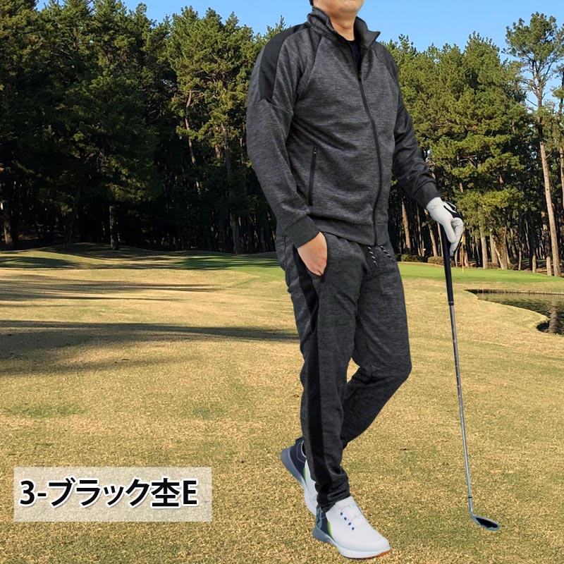 ゴルフウェア セットアップ メンズ 上下セット ジャージ ゴルフパンツ ジップアップ スタンドジャケット イージーパンツ ブルゾンストレッチ スポーツ | ブランド登録なし | 18