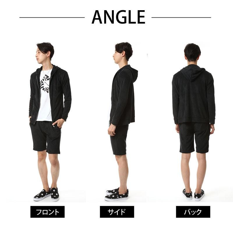 セットアップ メンズ 上下セット パーカー ハーフパンツ ショート