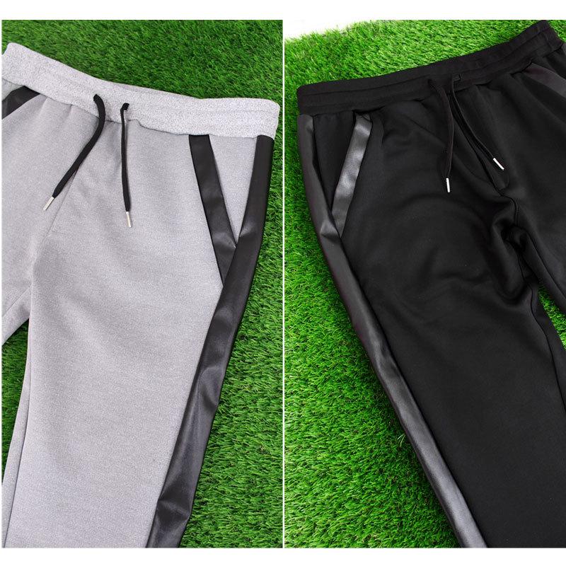 【新品同様 / 希少】 ゴルフウェア セットアップ メンズ 上下セット ジャージ ゴルフパンツ フェイクレザー切替 ジョガーパンツ パーカー ストレッチ 春夏 【1939736669】(10387円)