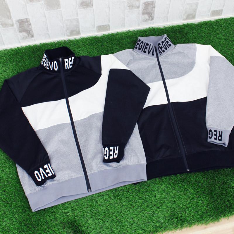 ゴルフウェア メンズ セットアップ 上下セット ジャケット ブルゾン ロゴ 切替 ゴルフパンツ ジャージスウェット イージーパンツ ジップアップ | ブランド登録なし | 05