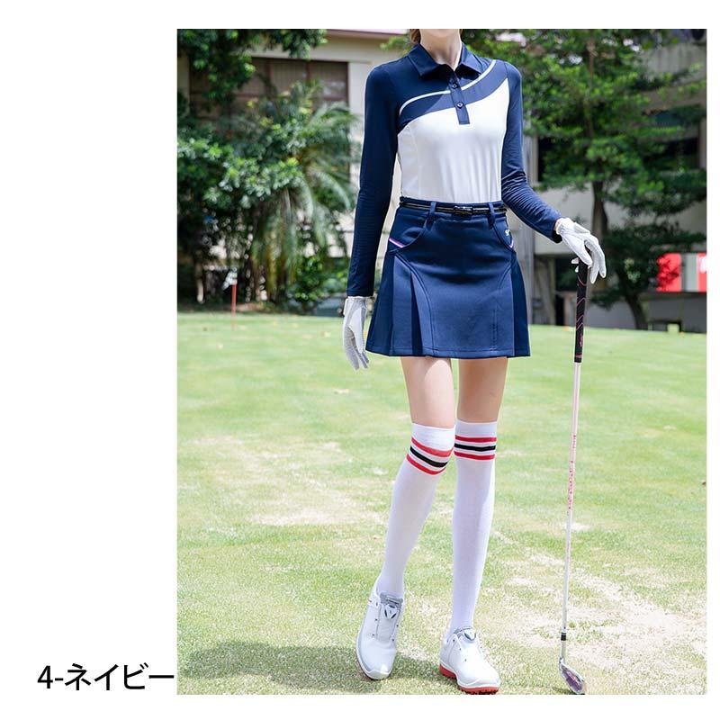 ゴルフスカート レディース ゴルフウェア プリーツスカート ストレッチ