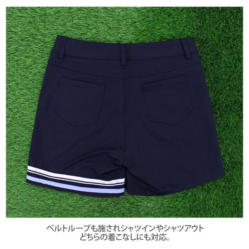 ゴルフキュロット レディース ゴルフウェア ゴルフパンツ ハーフパンツ