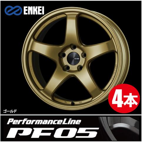 ENKEI - 激安特価！ 4本通貨価値 エンケイ 演奏生産ライン PF05 GO 18inch 5H100 8.5J+45 Performance Line アルミホイール-タイヤ、ホイール