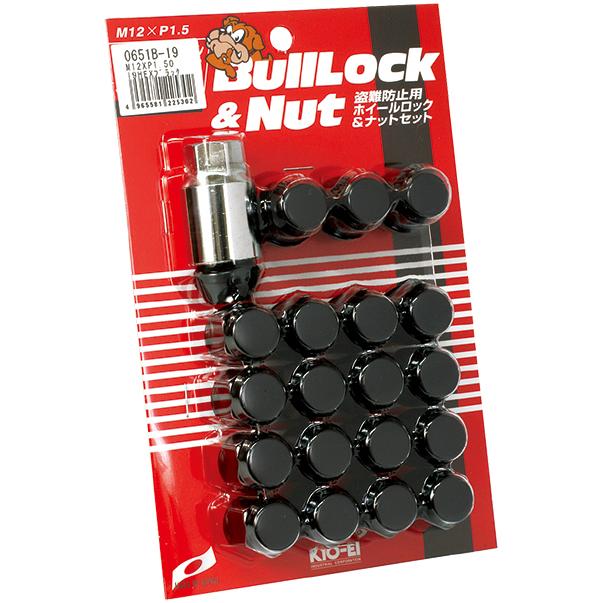 ブルロック＆ナットセット 20個（5H用） スズキ用 ブラック : タイヤ 