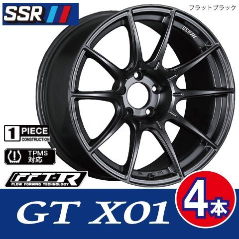 本日特価 先進のfft R技術で軽さと剛性を実現 業販送料無料 4本価格 Ssr Gtx01 Fbk 18inch 5h114 3 7 5j 53 タイヤ ホイール