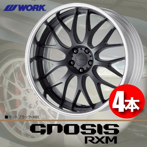 WORK 受注生産 日本製 4本価格 WORK GNOSIS RXM (STANDARD Adisk) MBL