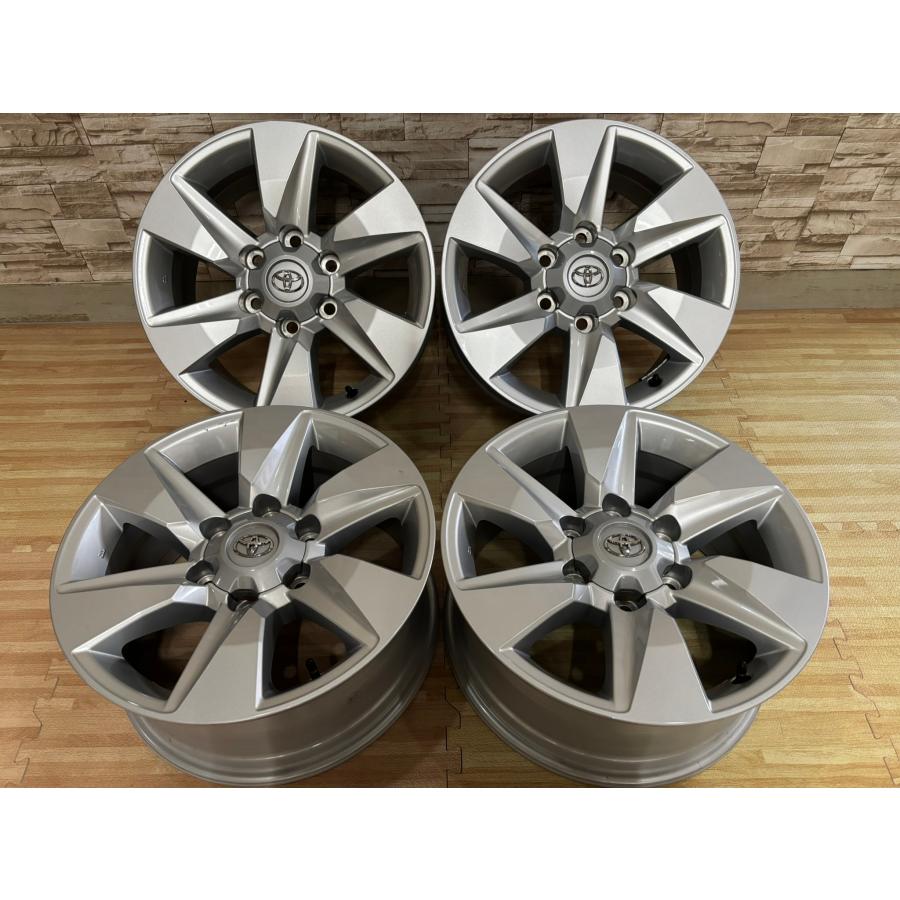 トヨタランクルプラド150系純正アルミ17インチ中古4本 限定1台 ランドクルーザープラド 中古ホイール4本セット トヨタ