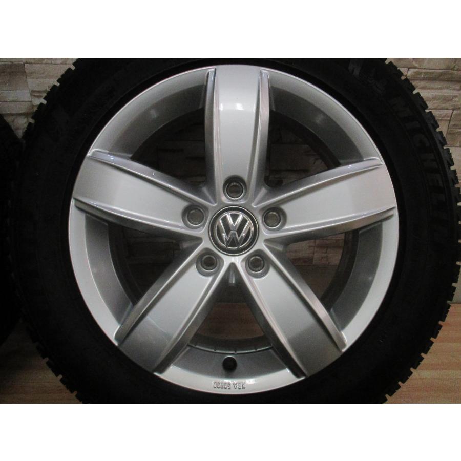 即納 スタッドレス 美品 VW ゴルフ 純正 16インチ 5H112 6J+48 2018年製 205/55R16 ミシュラン X-ICE3+ ゴルフ5/6/7 ヴァリアント 流用｜leadone-shop｜02