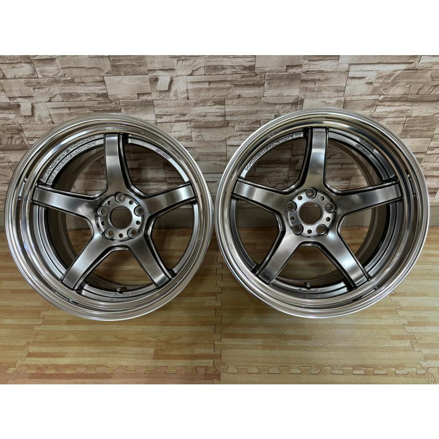 WORK 即納 美品 2本 エモーション T5R 2P 19インチ 5H112 10.5J+16 