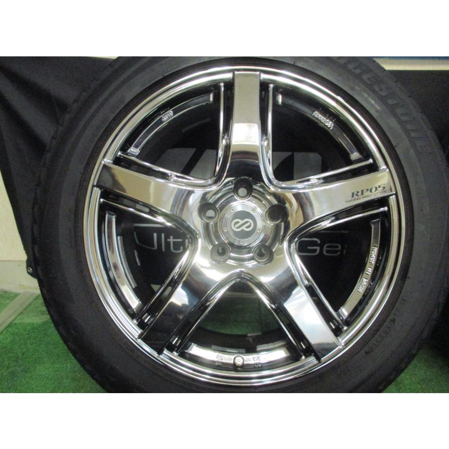 ENKEI F3 即納 RP05 メッキ 18インチ 5H114.3 8J+40 新品 225