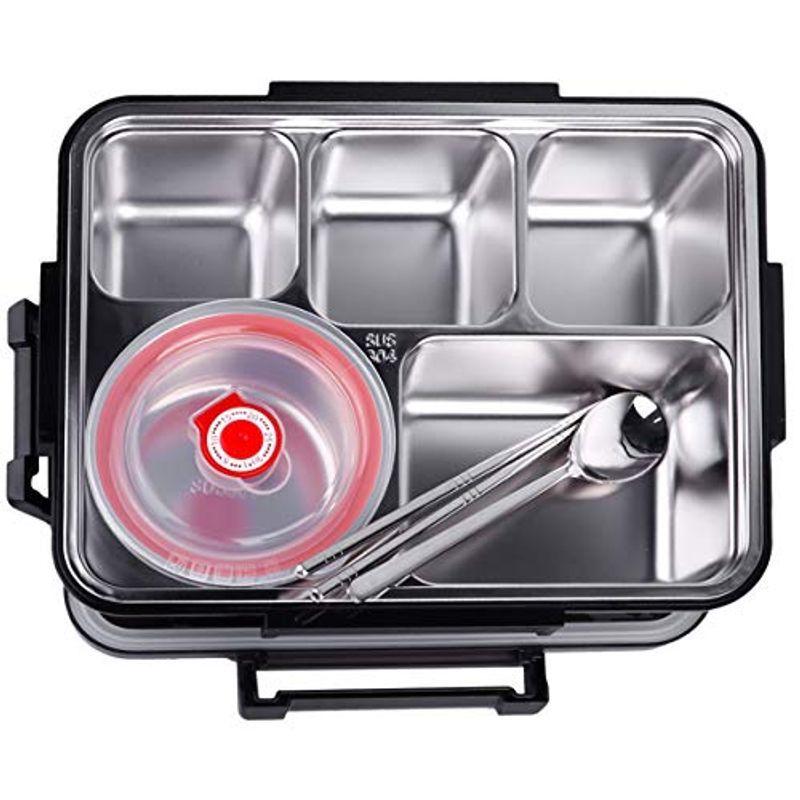 日本産 Nuolux 弁当箱 ランチボックス お箸とスプーン付き ステンレス鋼とプラスチック 漏れ防止 おしゃれ こども 大人 女性 男性兼用 通勤 豪華 Turningheadskennel Com