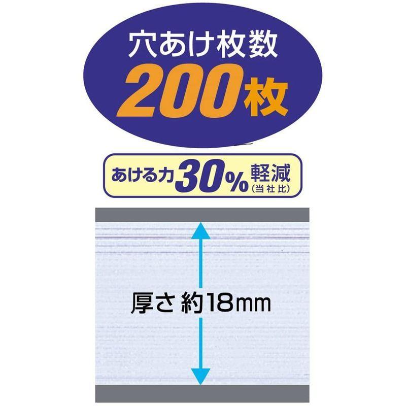 マックス パンチ 軽開け強力パンチ 2穴 ホワイト DP-200 DP パンチ 軽開け強力パンチ 2穴 ホワイト