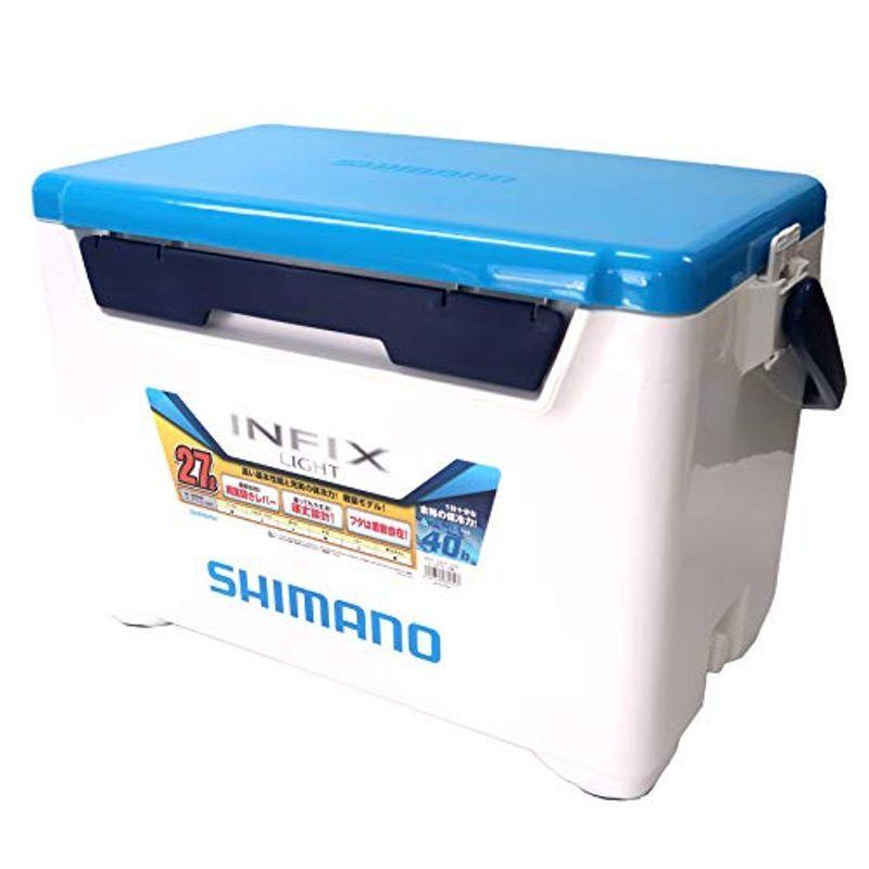シマノ(SHIMANO) 釣り用 クーラーボックス インフィクス ライト 27リットル Sホワイトブルー
