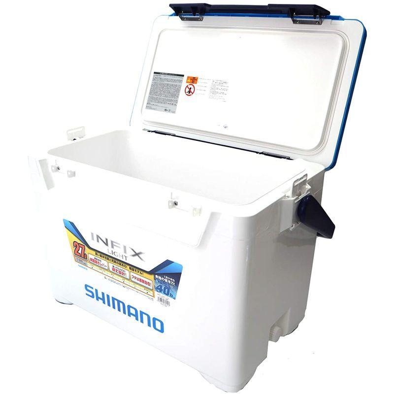 シマノ(SHIMANO) 釣り用 クーラーボックス インフィクス ライト 27リットル Sホワイトブルー SHIMANO 釣り用 クーラーボックス インフィクス ライト 27リットル Sホワイトブルー mm