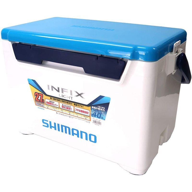 シマノ(SHIMANO) 釣り用 クーラーボックス インフィクス ライト 27リットル Sホワイトブルー SHIMANO 釣り用 クーラーボックス インフィクス ライト 27リットル Sホワイトブルー mm