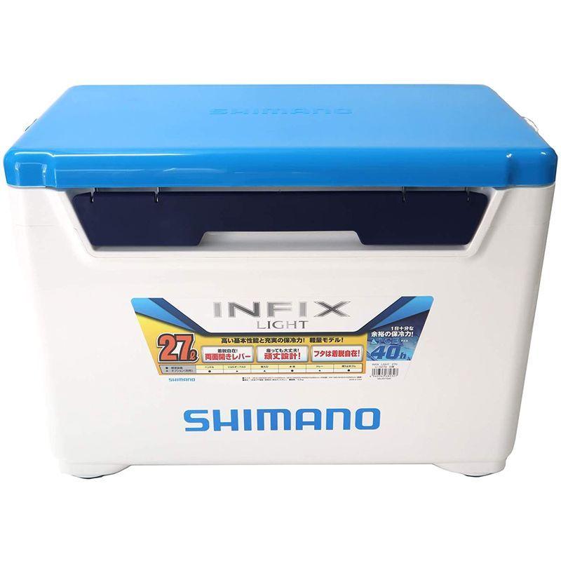 シマノ(SHIMANO) 釣り用 クーラーボックス インフィクス ライト 27リットル Sホワイトブルー SHIMANO 釣り用 クーラーボックス インフィクス ライト 27リットル Sホワイトブルー mm