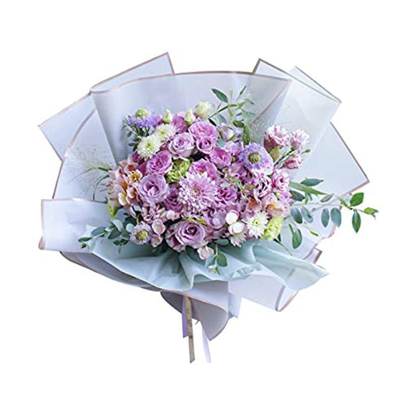 花束ラッピングペーパー 20枚入 フラワー包装紙 バラ 包装紙 工芸品 ...