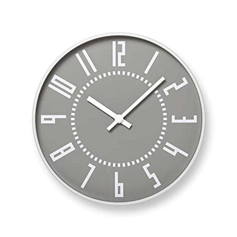 新品登場 eki 灰 アルミニウム エキクロック アナログ 掛け時計 レムノス clock Lemnos TIL16-01GY 掛け時計、壁掛け時計