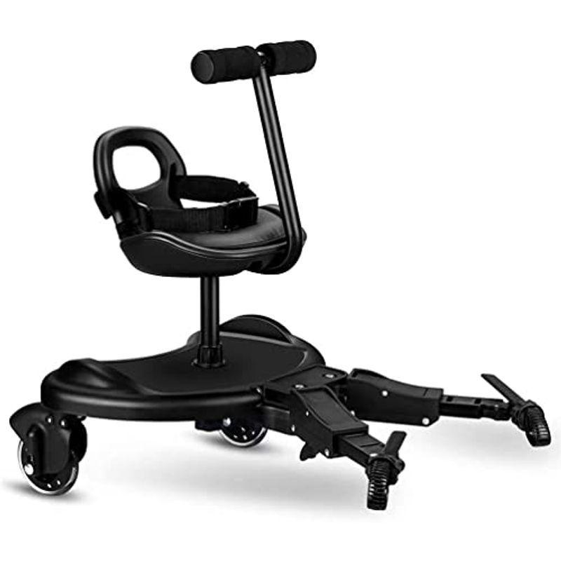 ベビーカーステップ ふたり乗りボード 取り外し可 耐荷重25kg ベビーカーボード 子供用 二人乗り 補助ペダル 立ち板 座席 ベビーカーパ