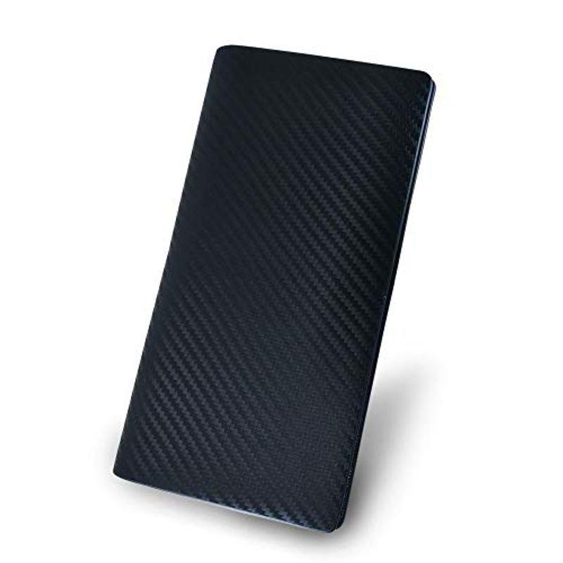 メンズファッション 札入れ K 小銭入れなし 薄い Ray Ray 長財布 札入れ ブラック カーボンレザー メンズ 本革 二つ折り Leaf マネークリップ